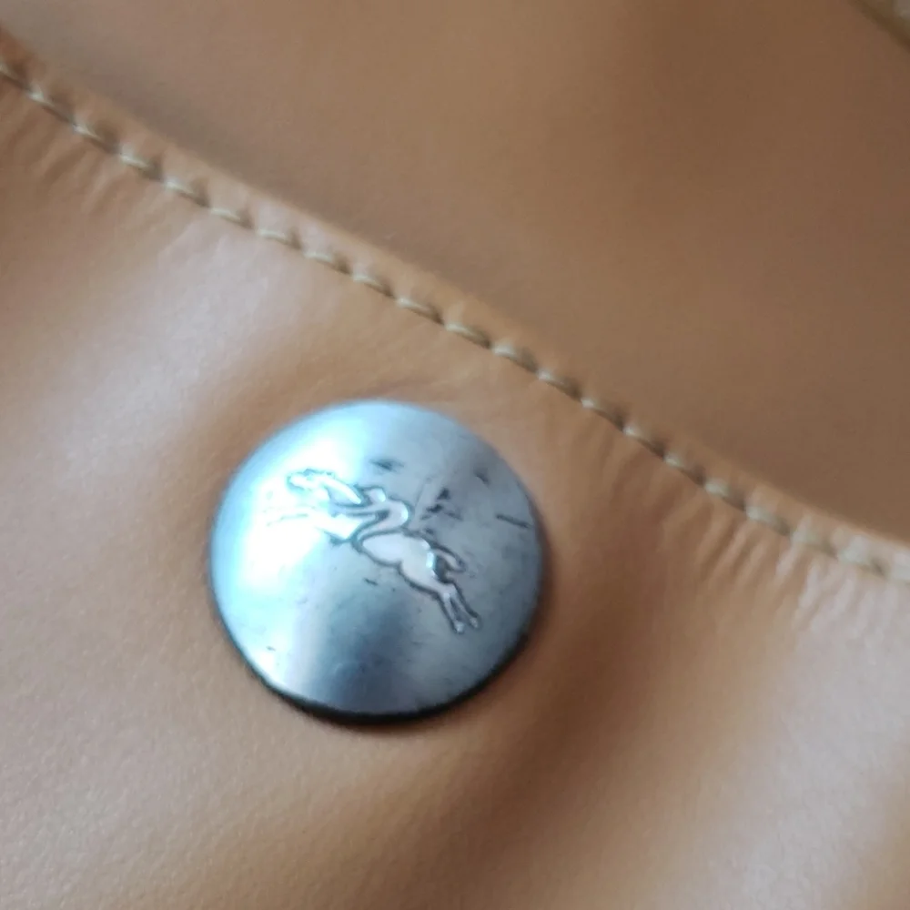 Longchamp cognac hobo bag